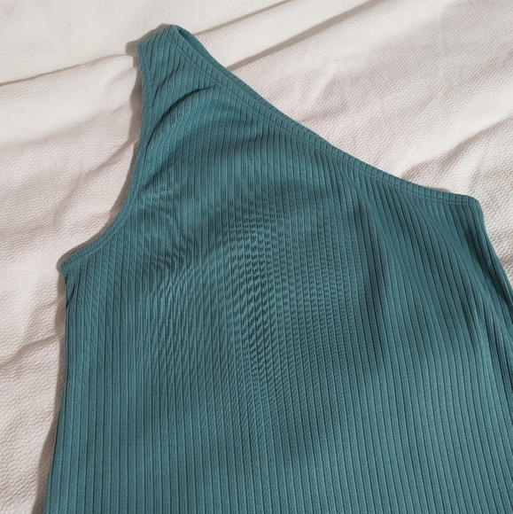 GAP Rib One Shoulder Midi Dress Size Small - Picture 4 of 7